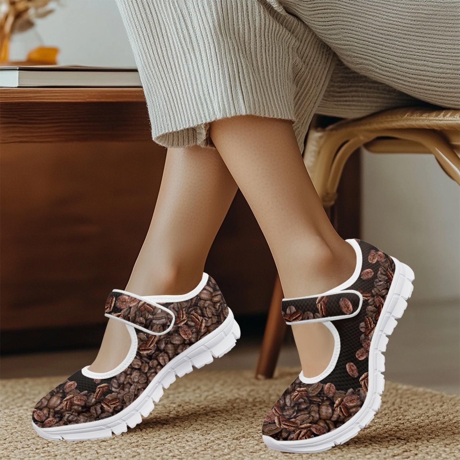 Coffee Beans  - Mary Jane Shoes