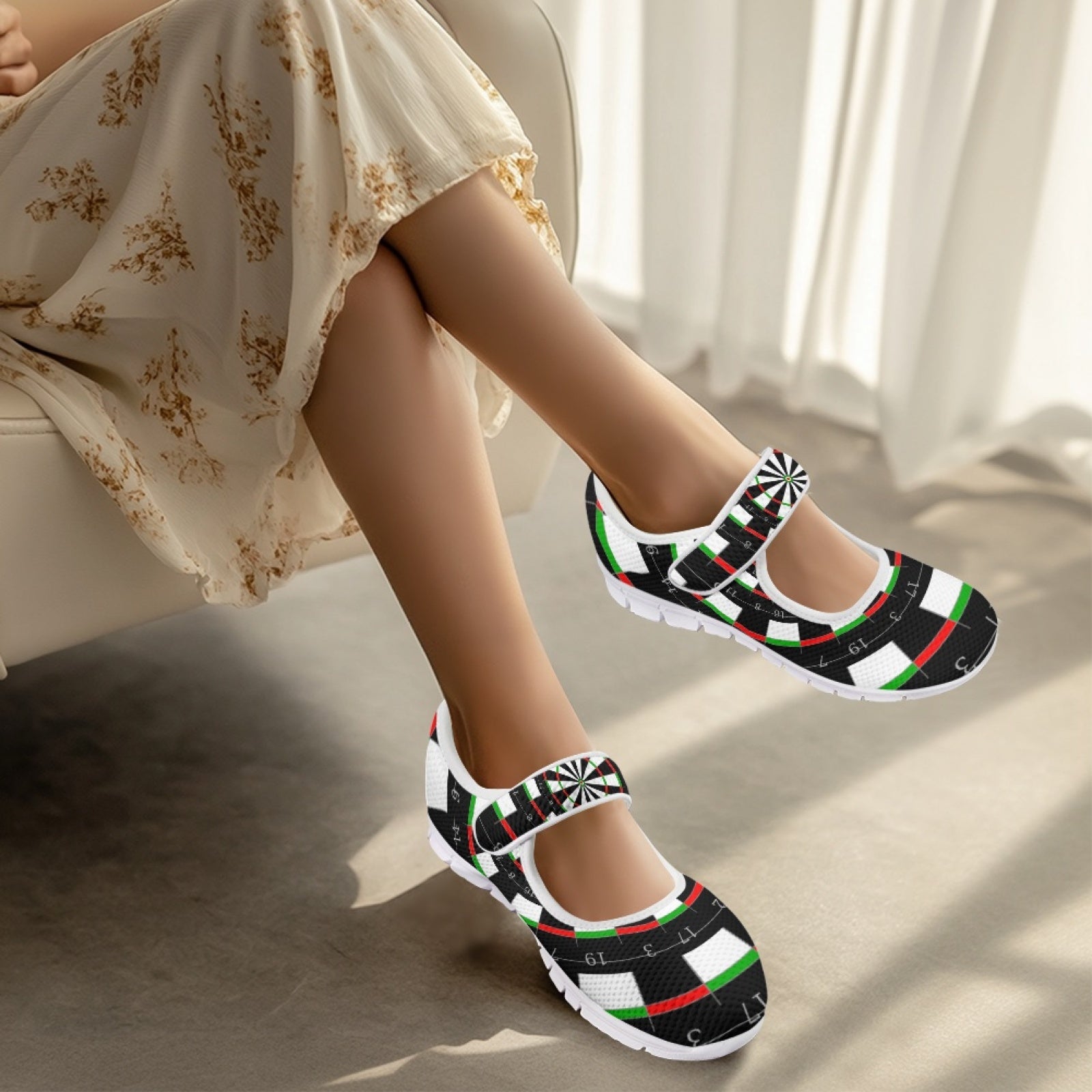 Dart Board - Mary Jane Shoes