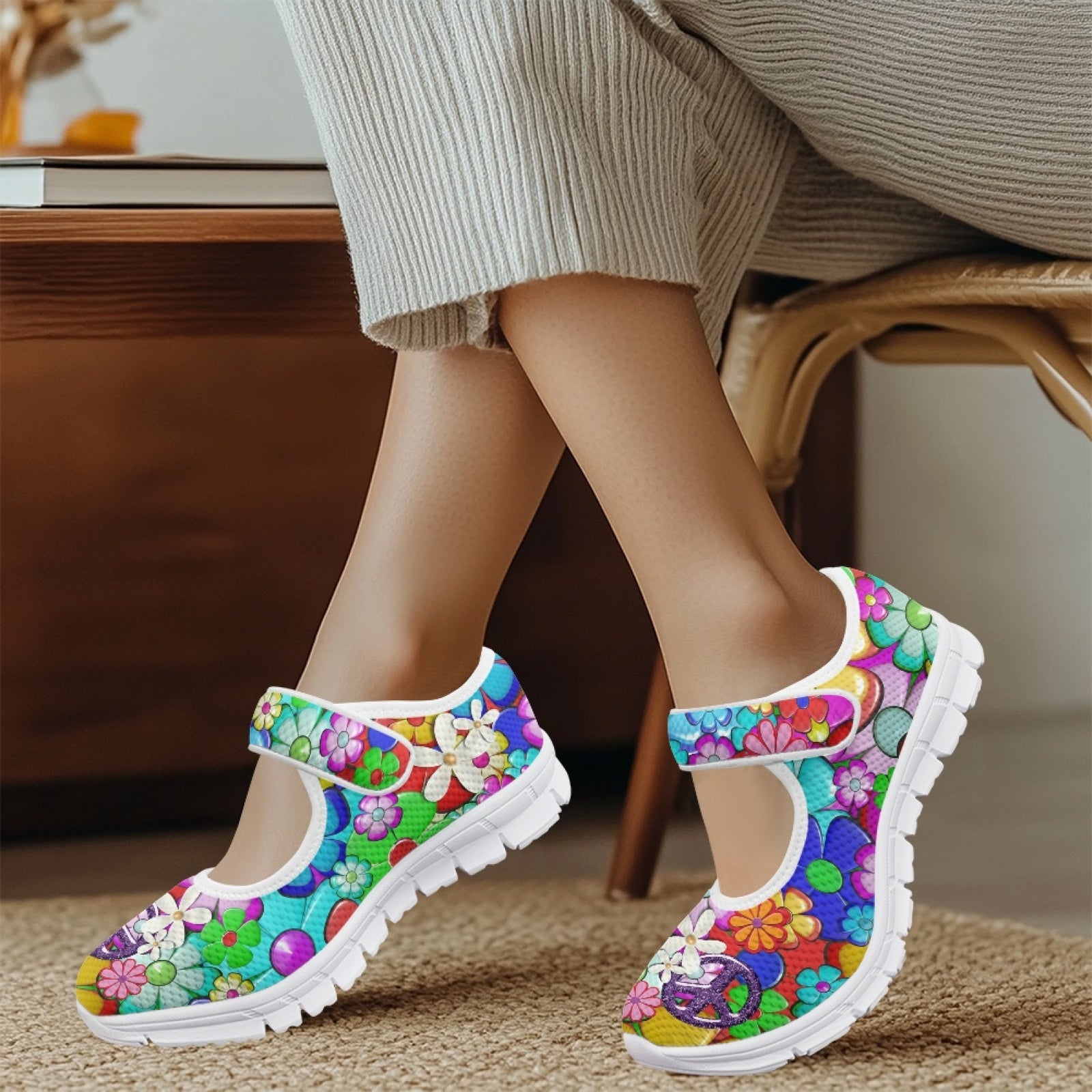Flower Power - Mary Jane Shoes
