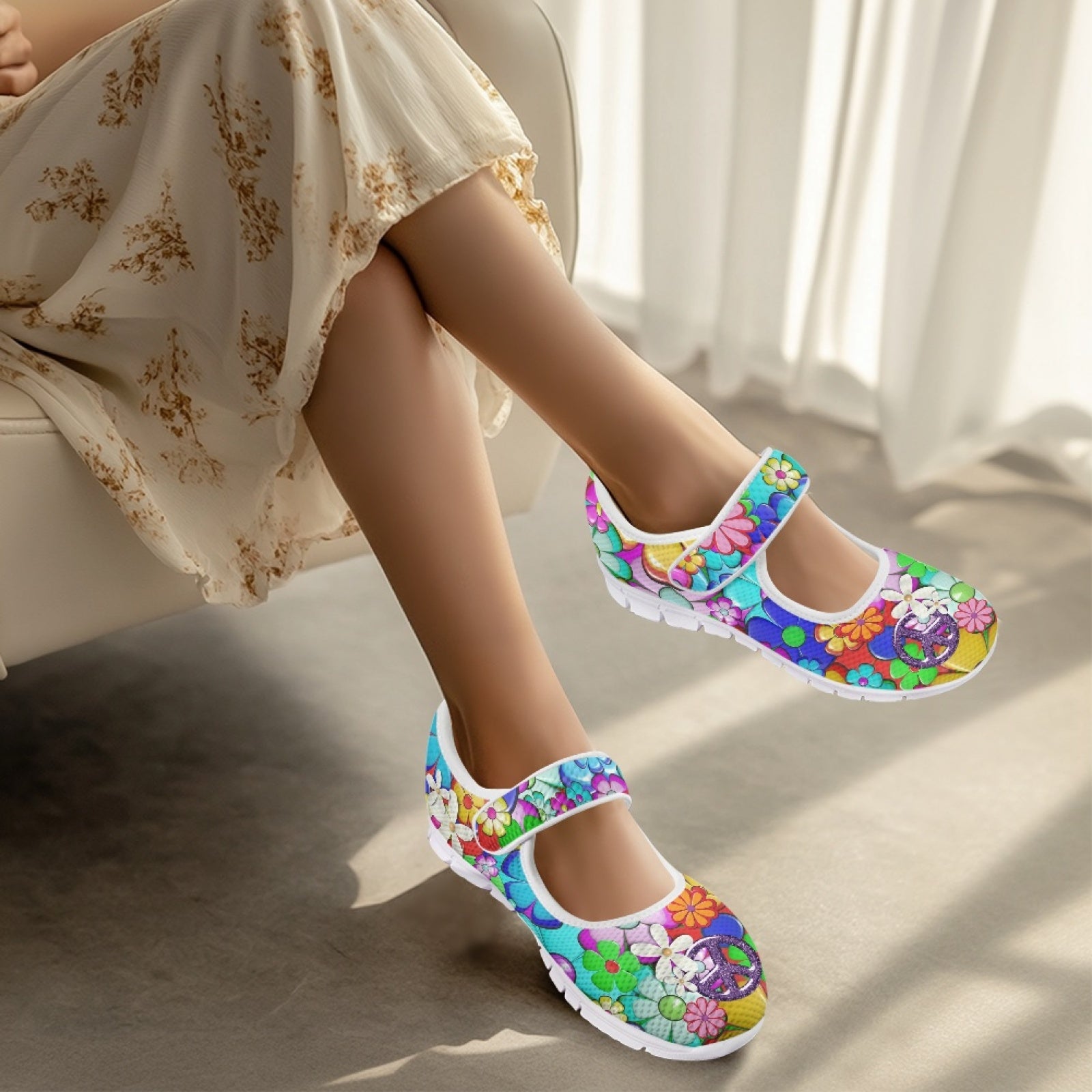 Flower Power - Mary Jane Shoes