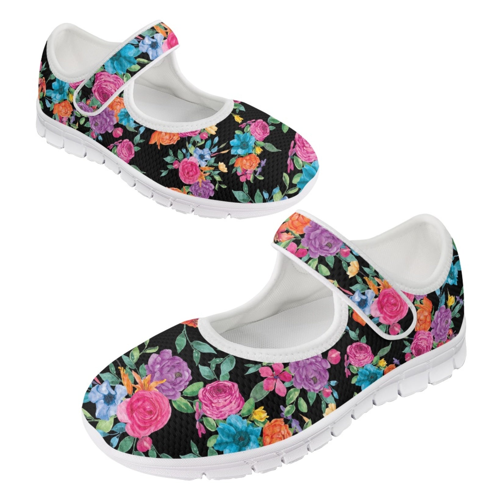 Bright Floral - Mary Jane Shoes
