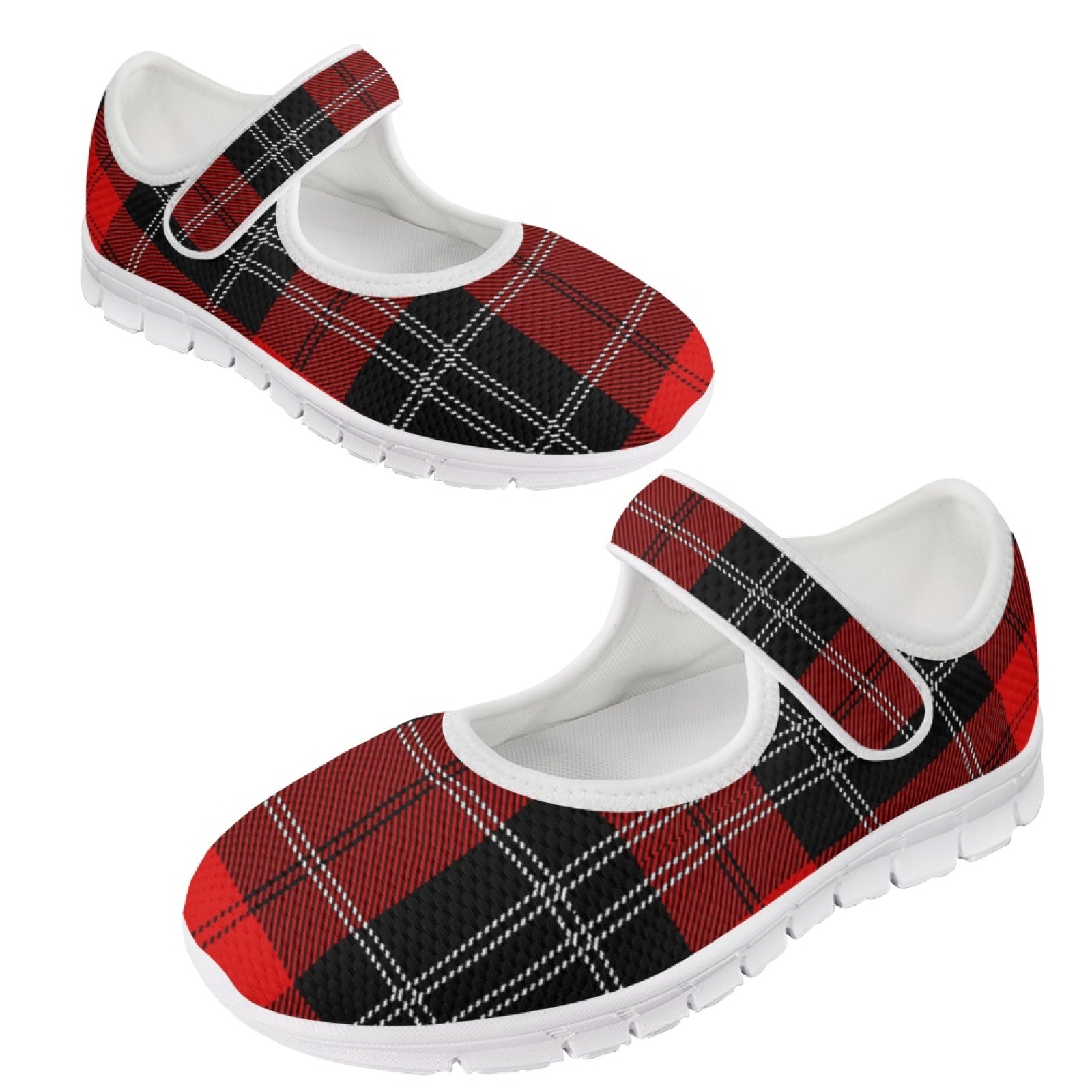 Tartan Red - Mary Jane Shoes