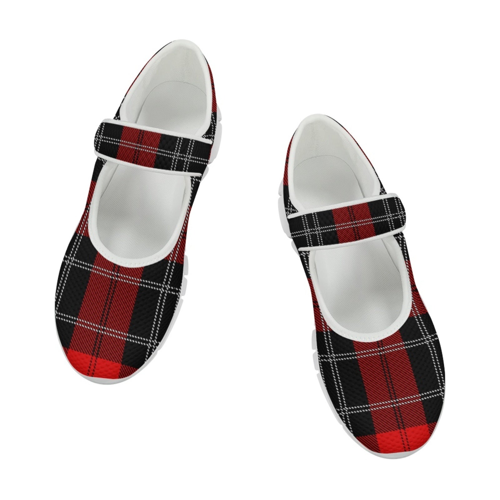 Tartan Red - Mary Jane Shoes