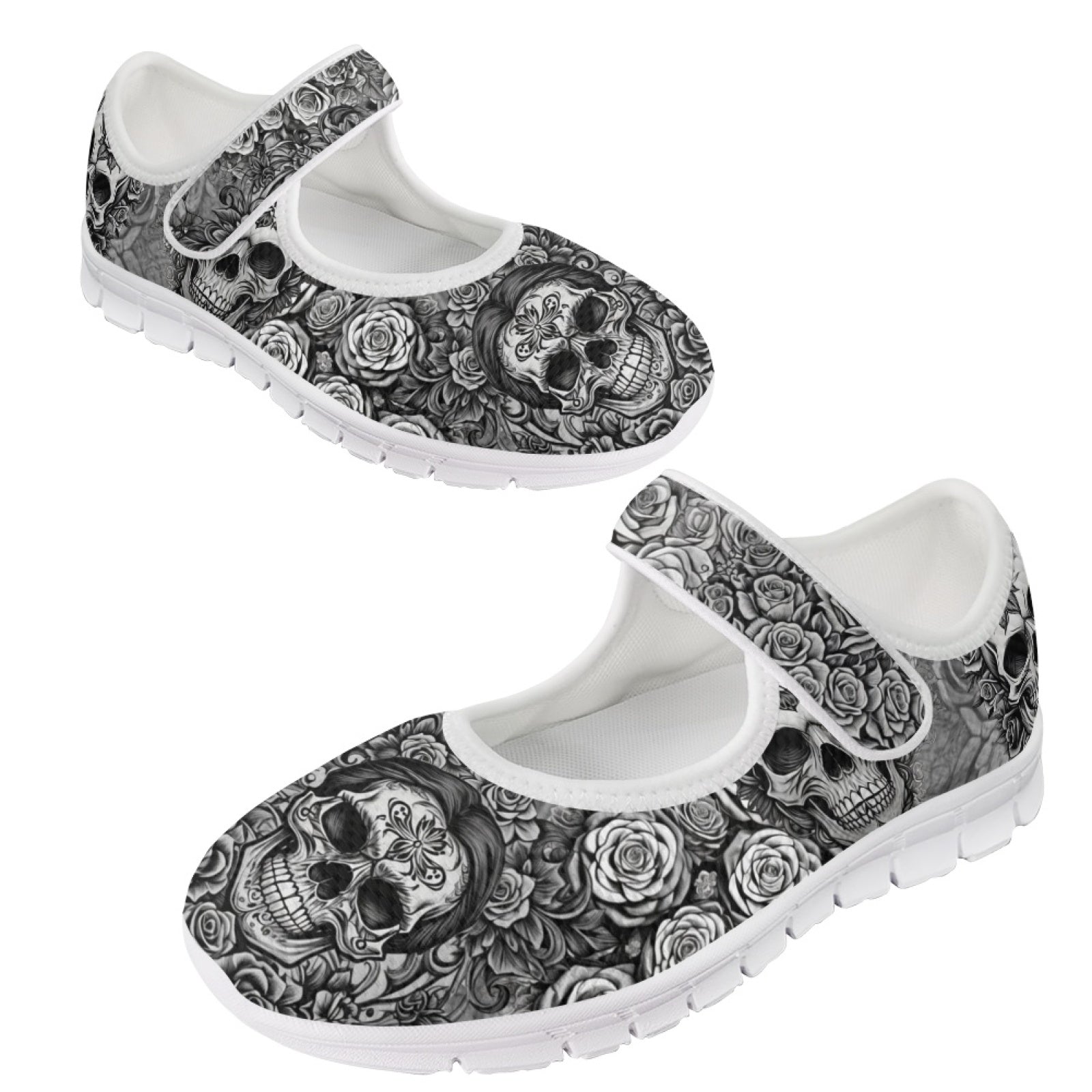 Skulls & Roses - Mary Jane Shoes