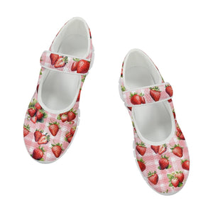 Strawberries - Mary Jane Shoes
