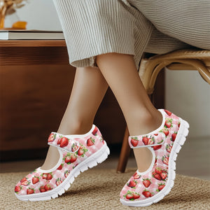 Strawberries - Mary Jane Shoes
