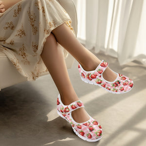 Strawberries - Mary Jane Shoes