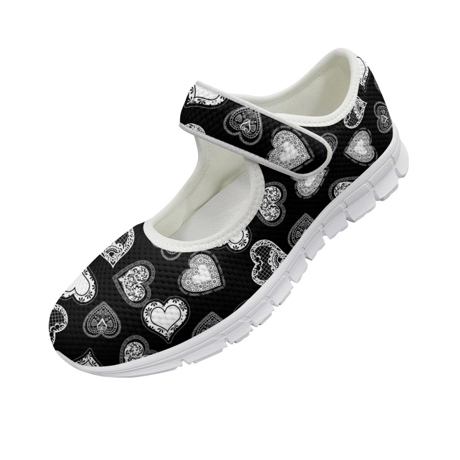 Lace Hearts - Mary Jane Shoes