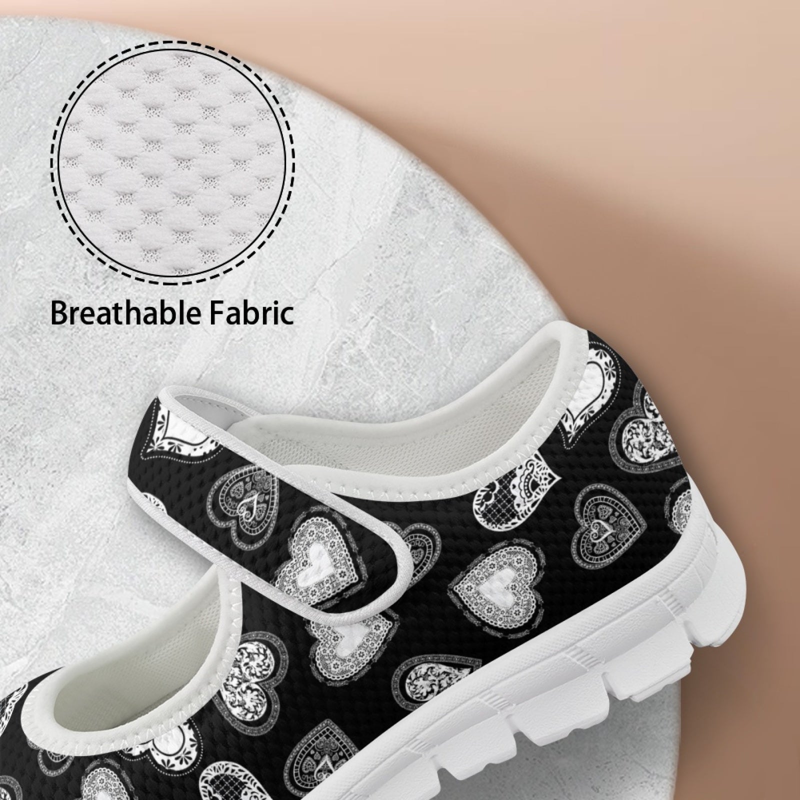 Lace Hearts - Mary Jane Shoes