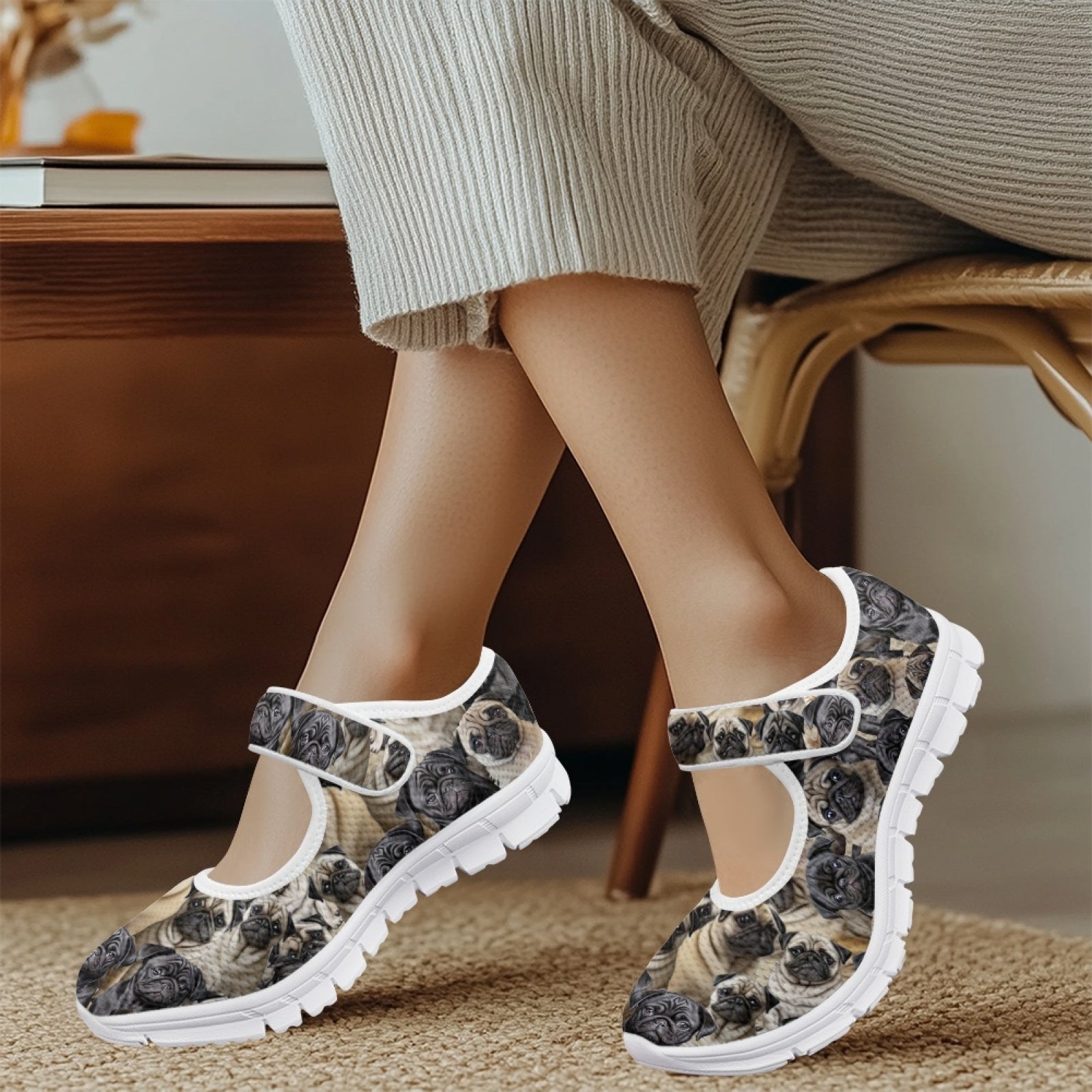 Pug - Mary Jane Shoes