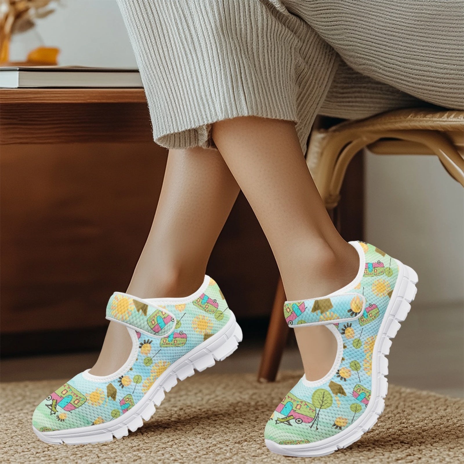 Happy Camper - Mary Jane Shoes