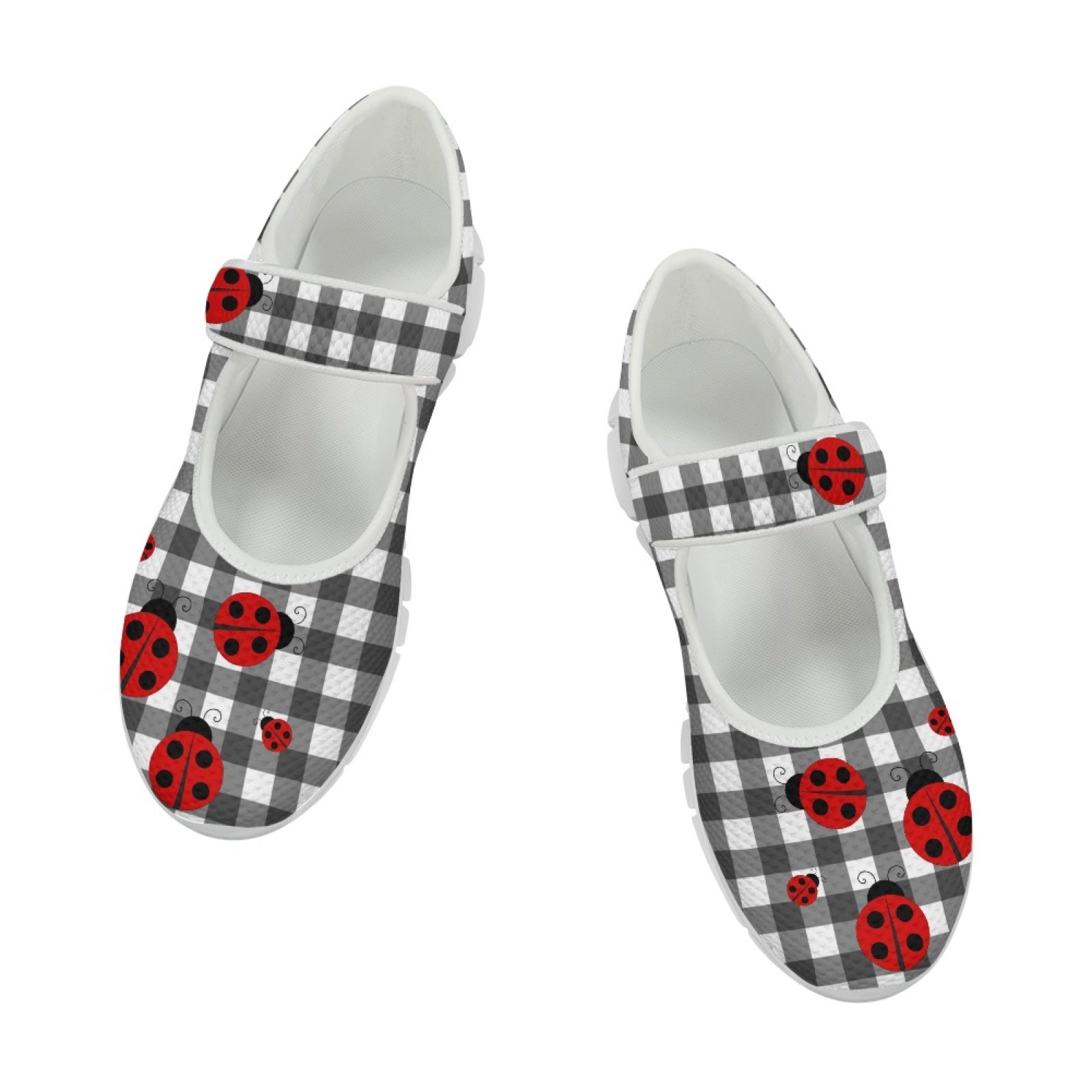 Ladybird Gingham - Mary Jane Shoes