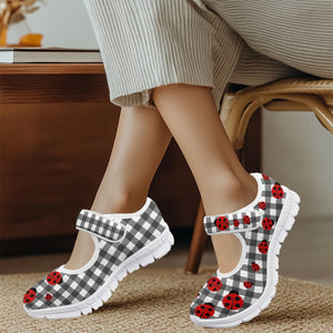 Ladybird Gingham - Mary Jane Shoes