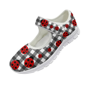 Ladybird Gingham - Mary Jane Shoes