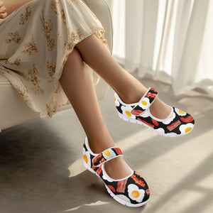 Bacon and Eggs - Mary Jane Shoes