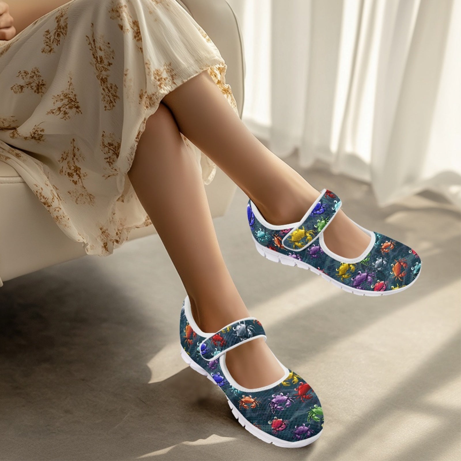 Crab Bright - Mary Jane Shoes