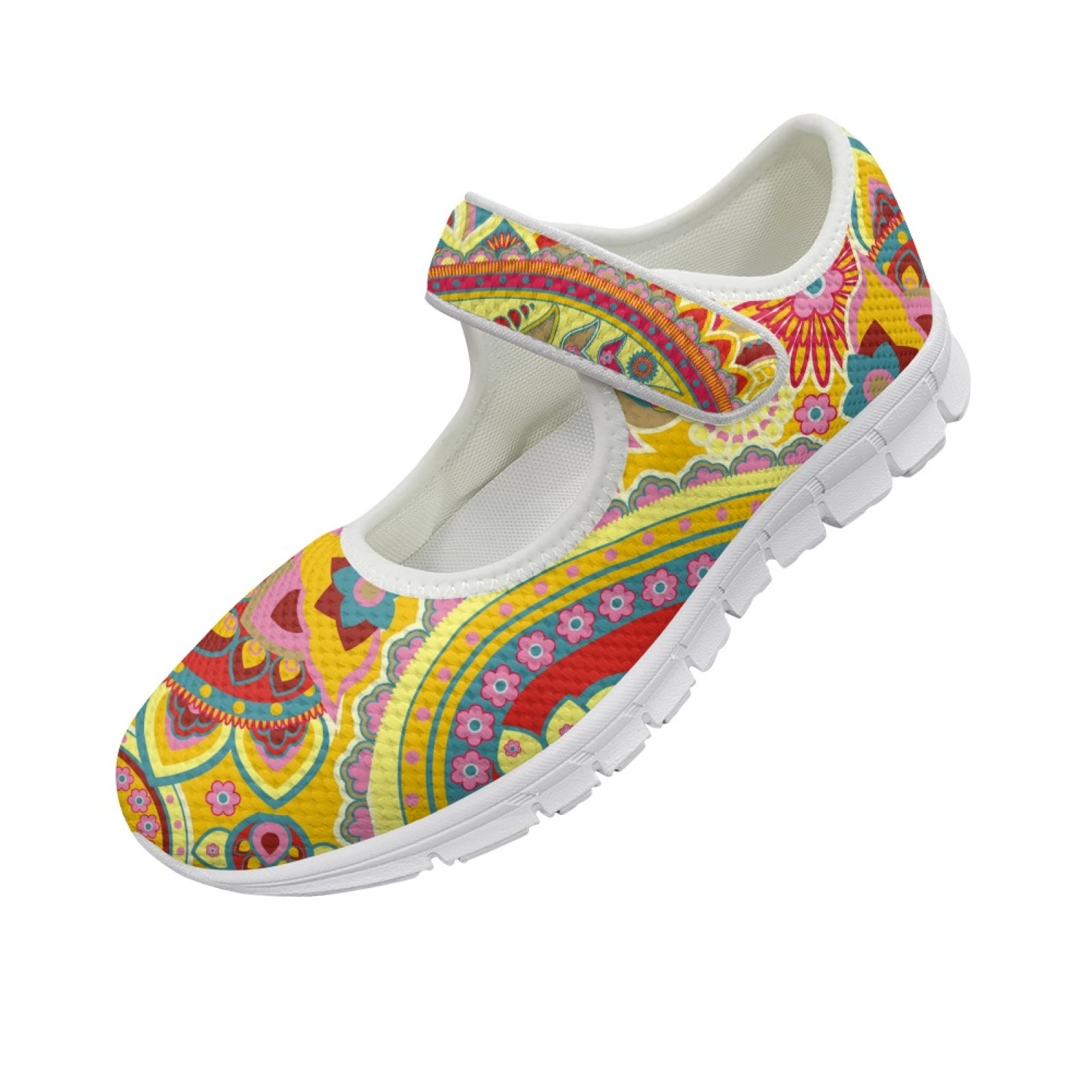Yellow Paisley - Mary Jane Shoes