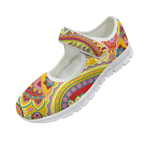 Yellow Paisley - Mary Jane Shoes