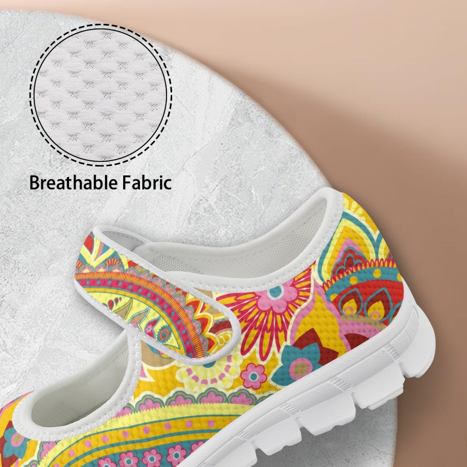 Yellow Paisley - Mary Jane Shoes