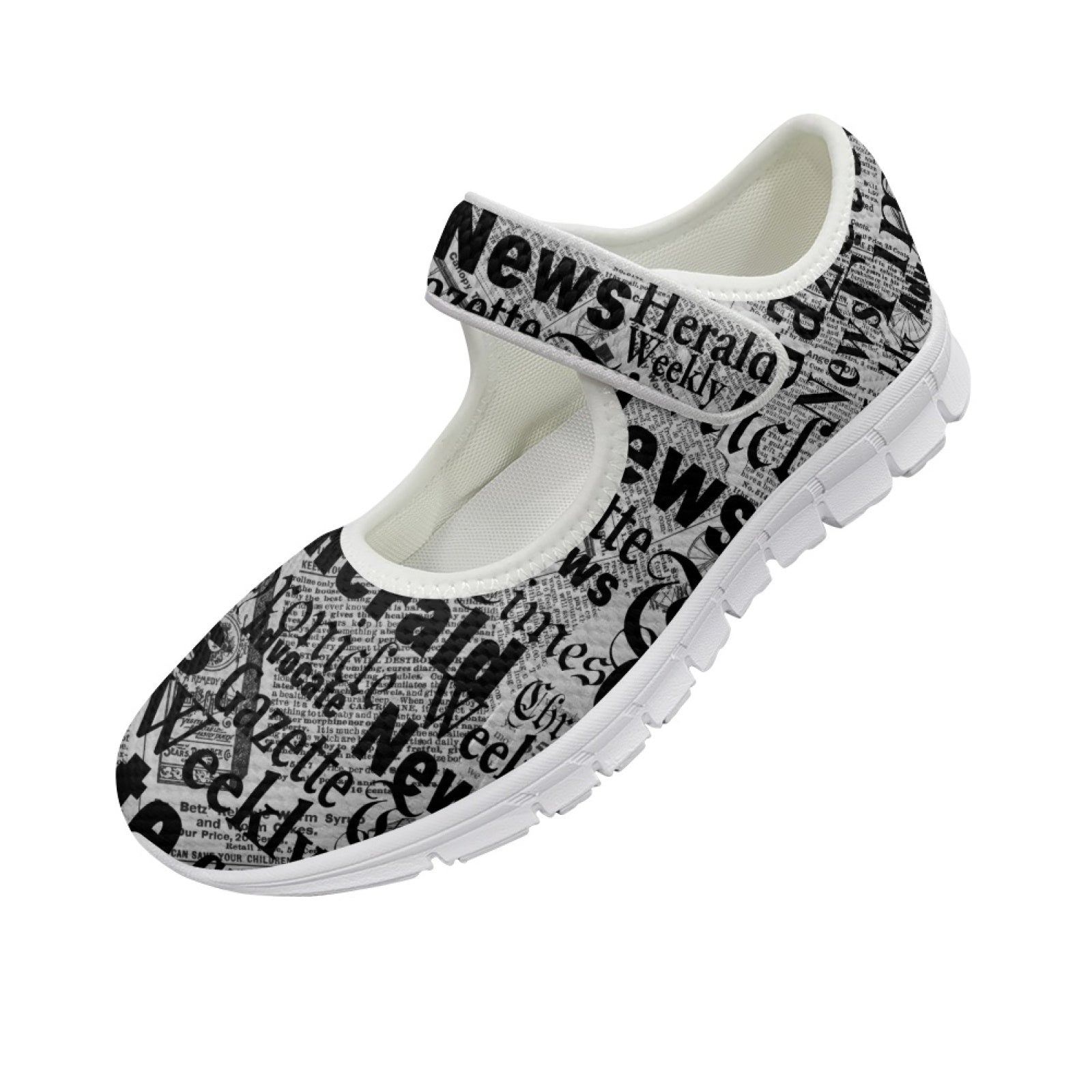 Newsprint - Mary Jane Shoes