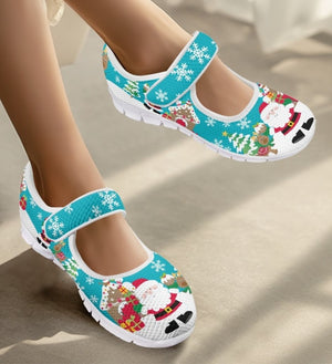 Santa Claus Scene - Mary Jane Shoes