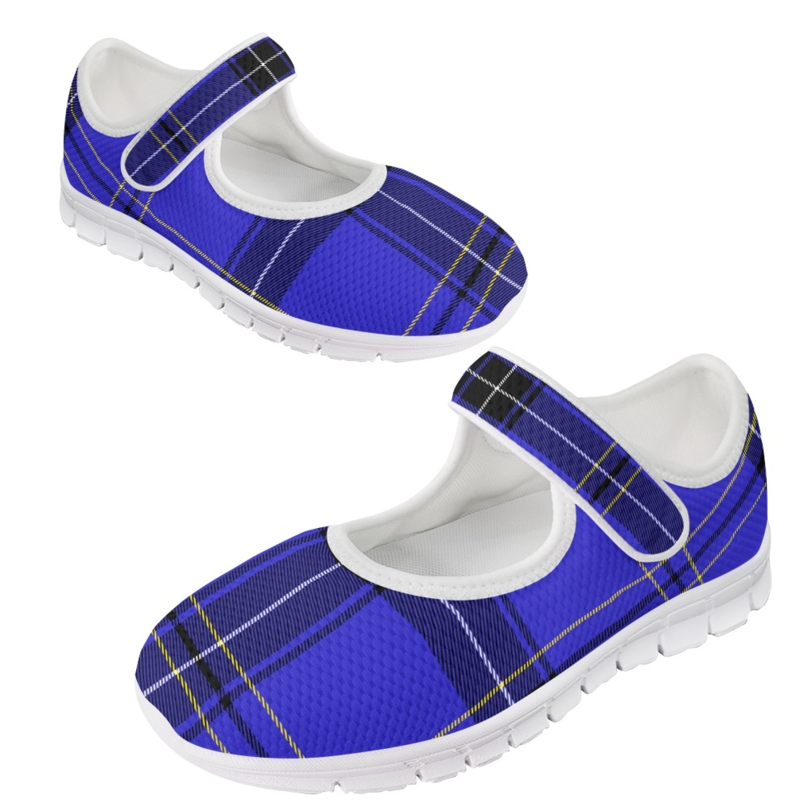 Tartan Blue - Mary Jane Shoes
