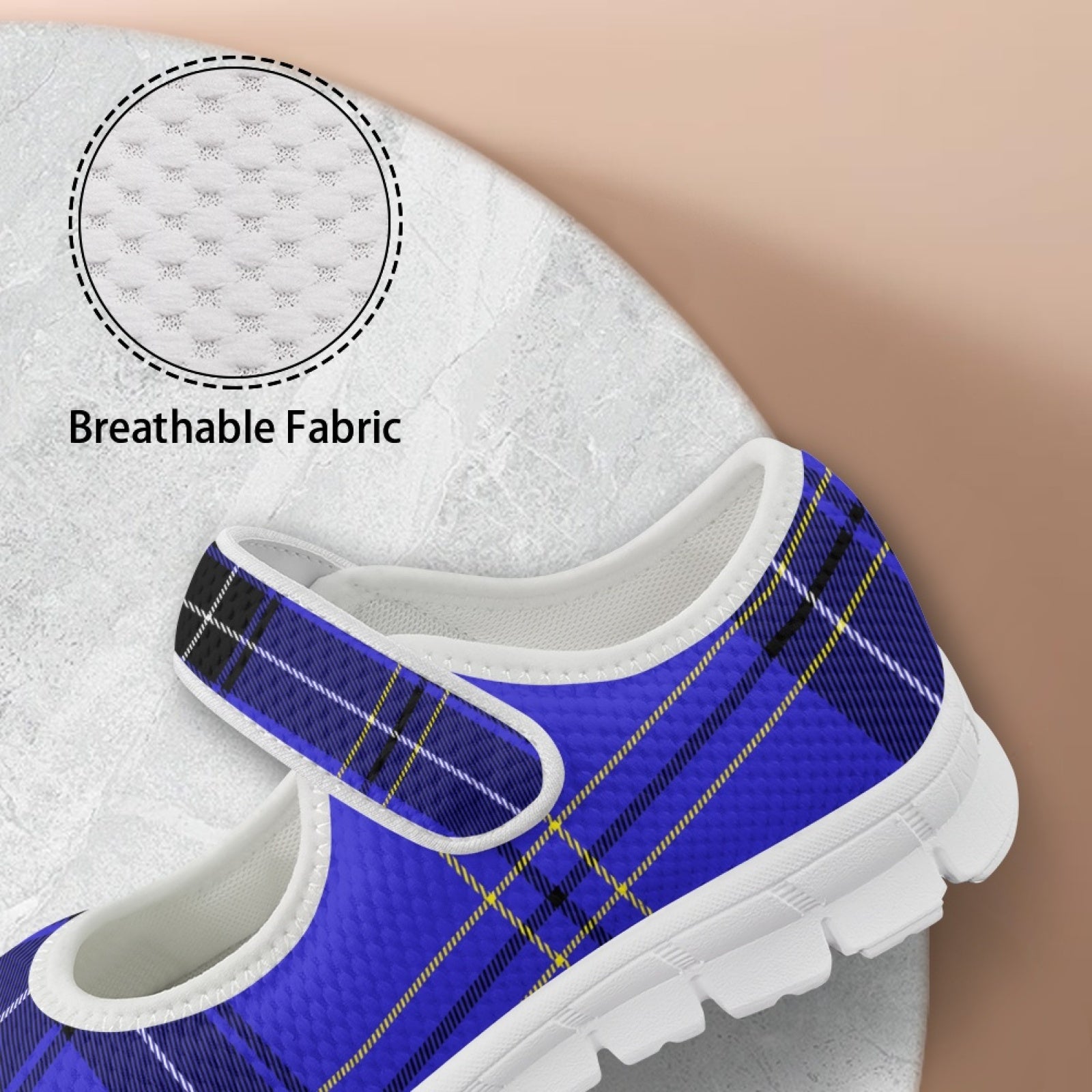 Tartan Blue - Mary Jane Shoes