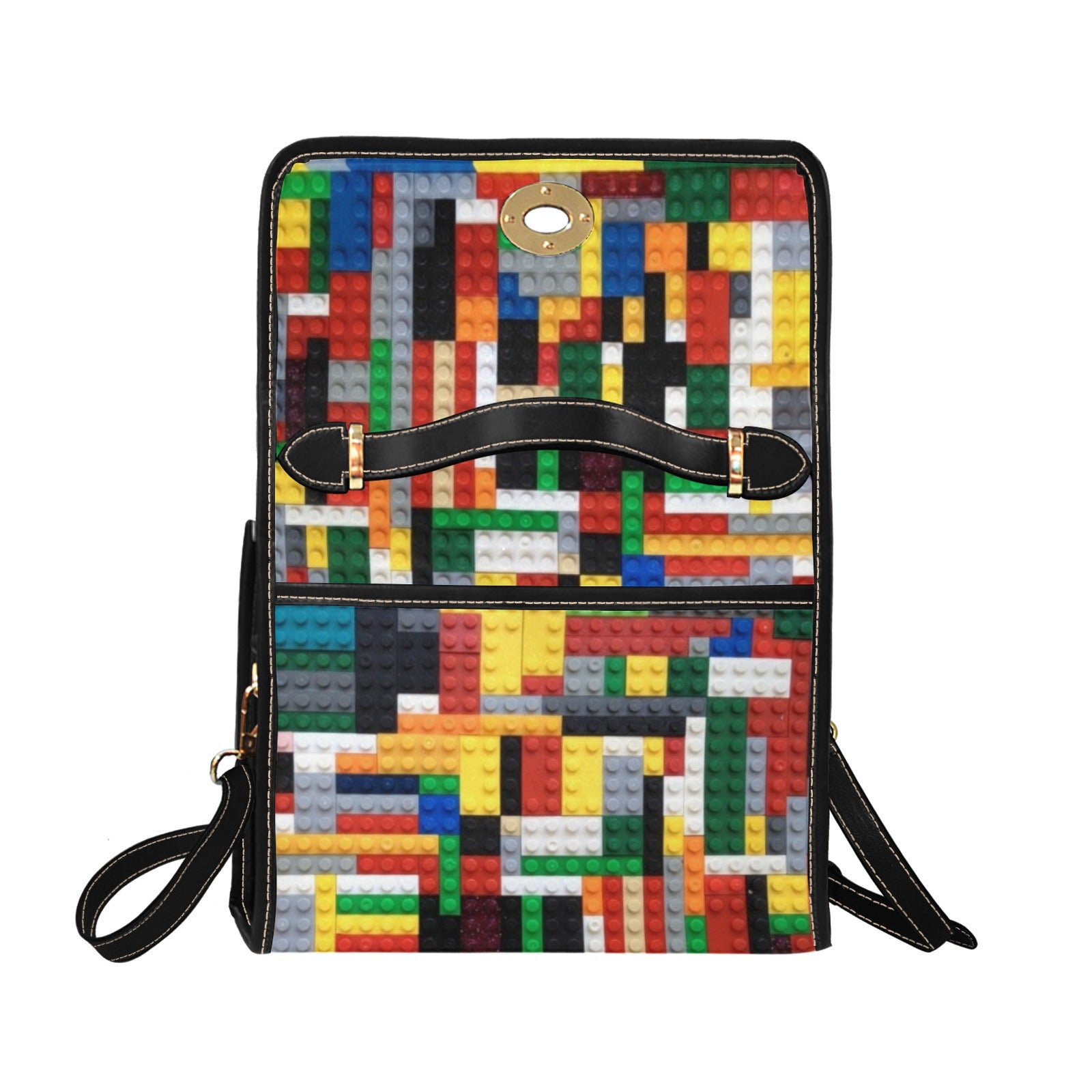 Building Blocks - Waterproof Canvas Handbag