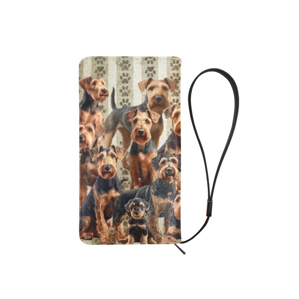 Airedale Terrier - Clutch Purse Large
