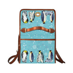 Penguins - Waterproof Canvas Handbag