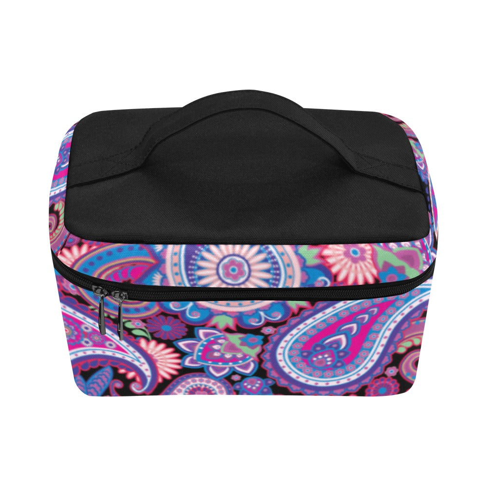 Purple Paisley - Cosmetics / Lunch Bag