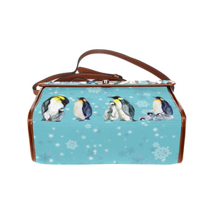 Penguins - Waterproof Canvas Handbag