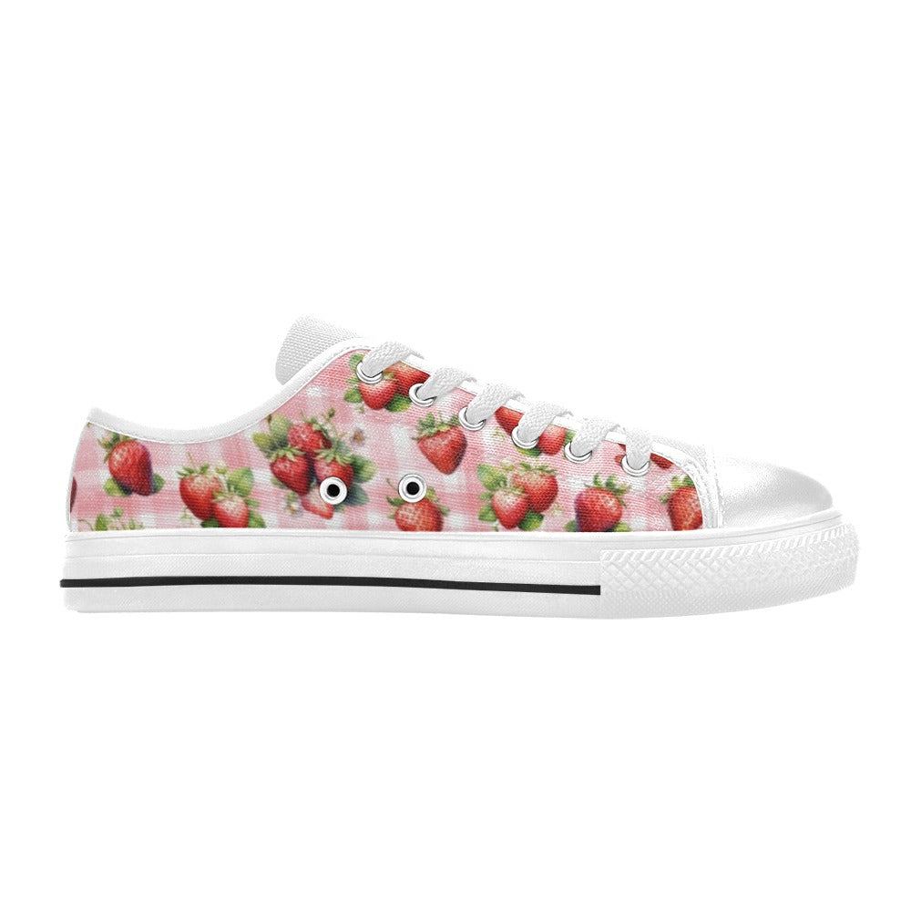 Strawberries - Low Top Shoes