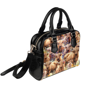 Highland Cows - Shoulder Handbag
