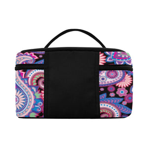 Purple Paisley - Cosmetics / Lunch Bag