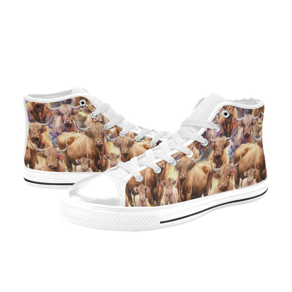 Highland Cows - High Top Shoes
