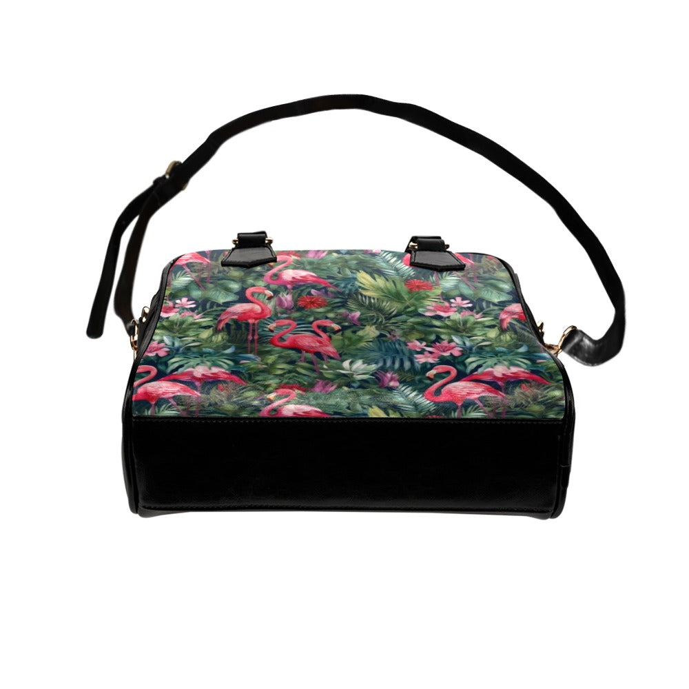 Tropical Flamingo - Shoulder Handbag