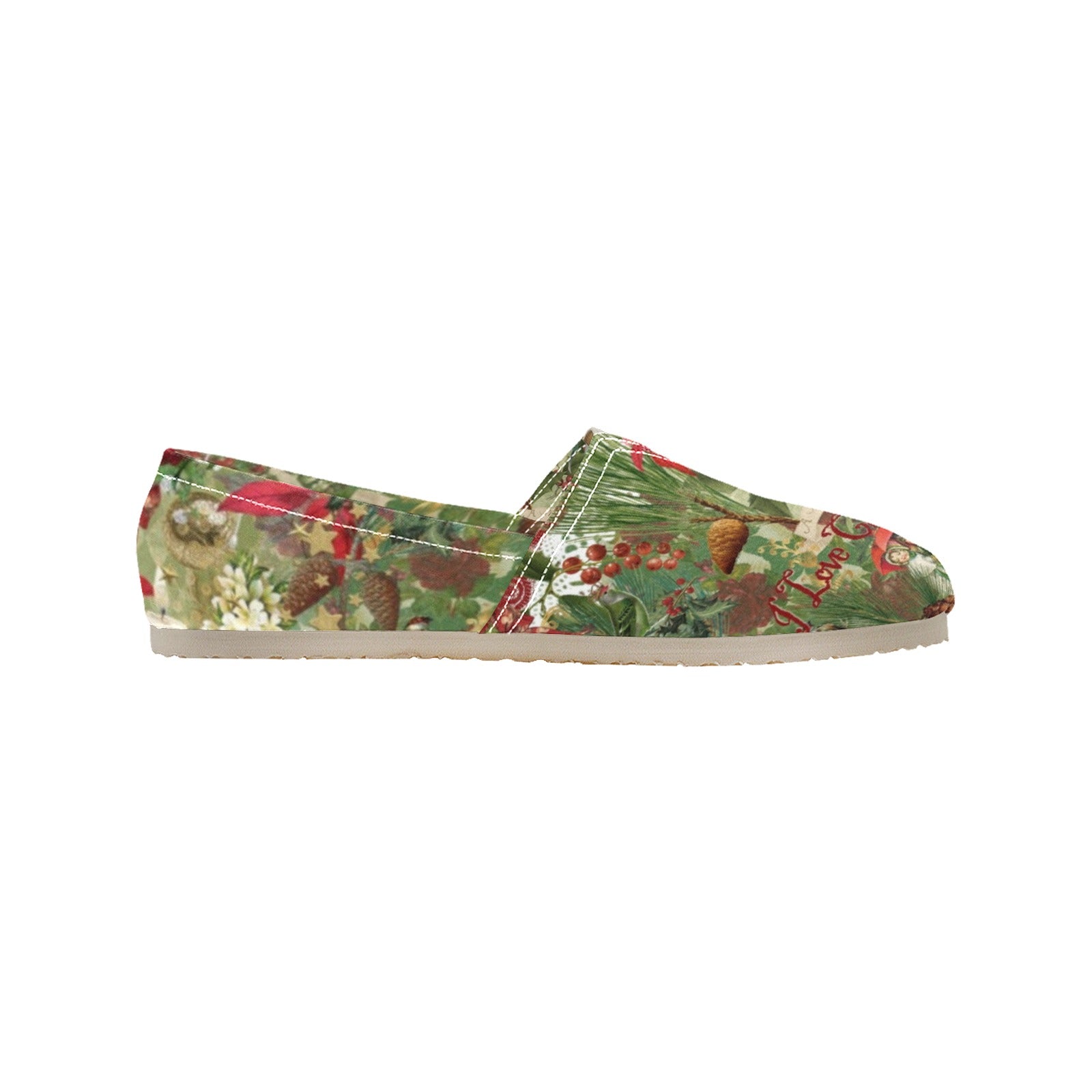 Vintage Xmas - Casual Canvas Slip-on Shoes