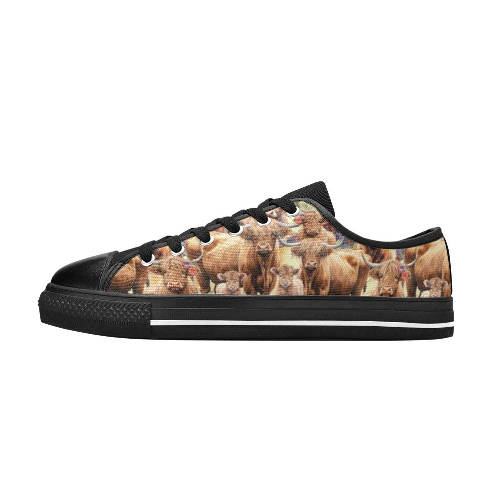 Highland Cows - Low Top Shoes