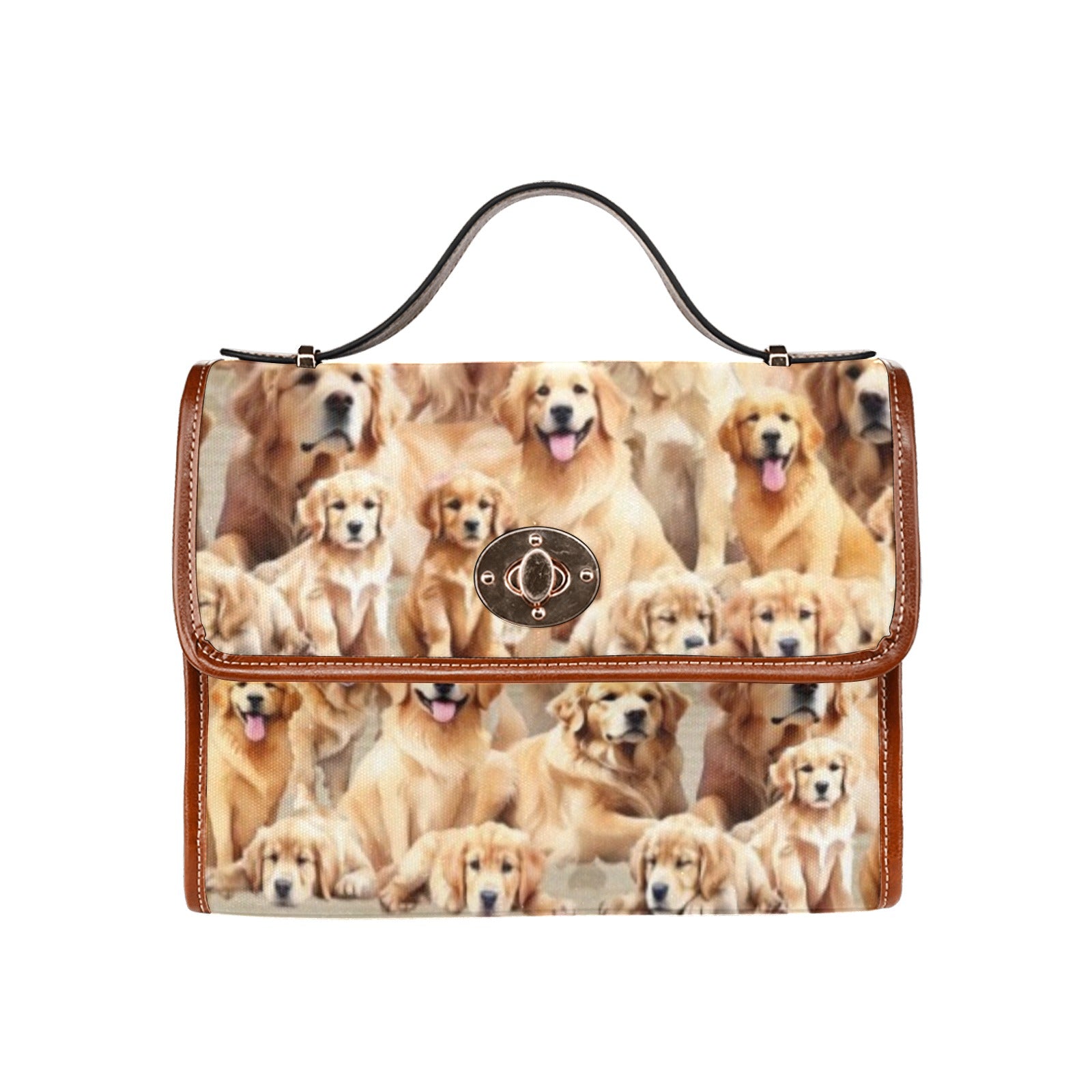 Golden Retriever - Waterproof Canvas Handbag