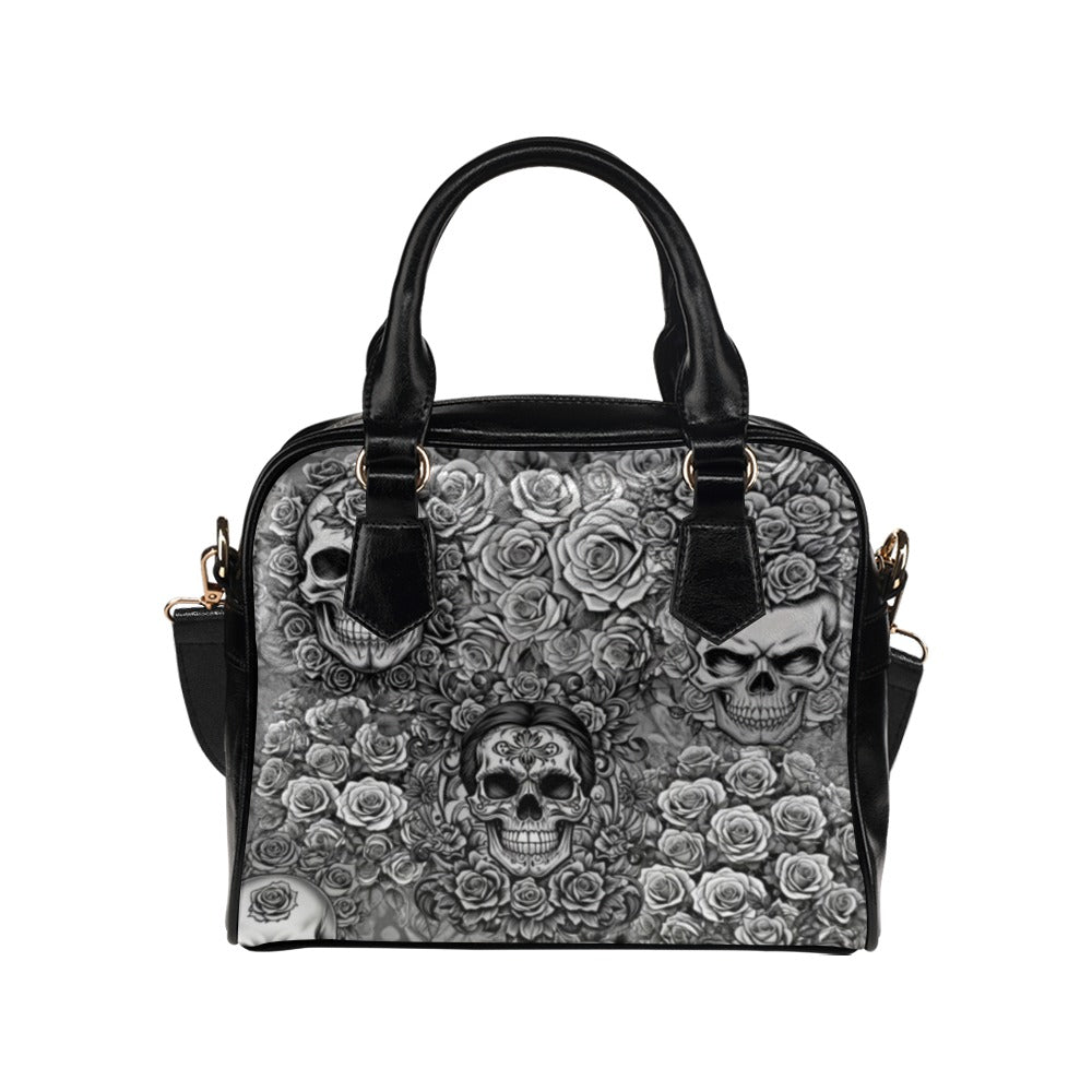 Skulls & Roses - Shoulder Handbag