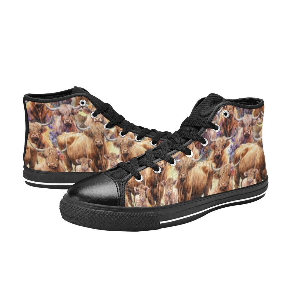 Highland Cows - High Top Shoes
