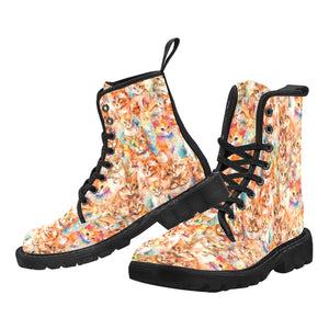 Ginger Cat - Canvas Boots