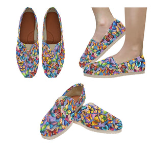 Butterfly Bright - Casual Canvas Slip-on Shoes