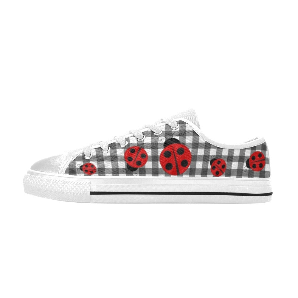 Ladybird Gingham - Low Top Shoes