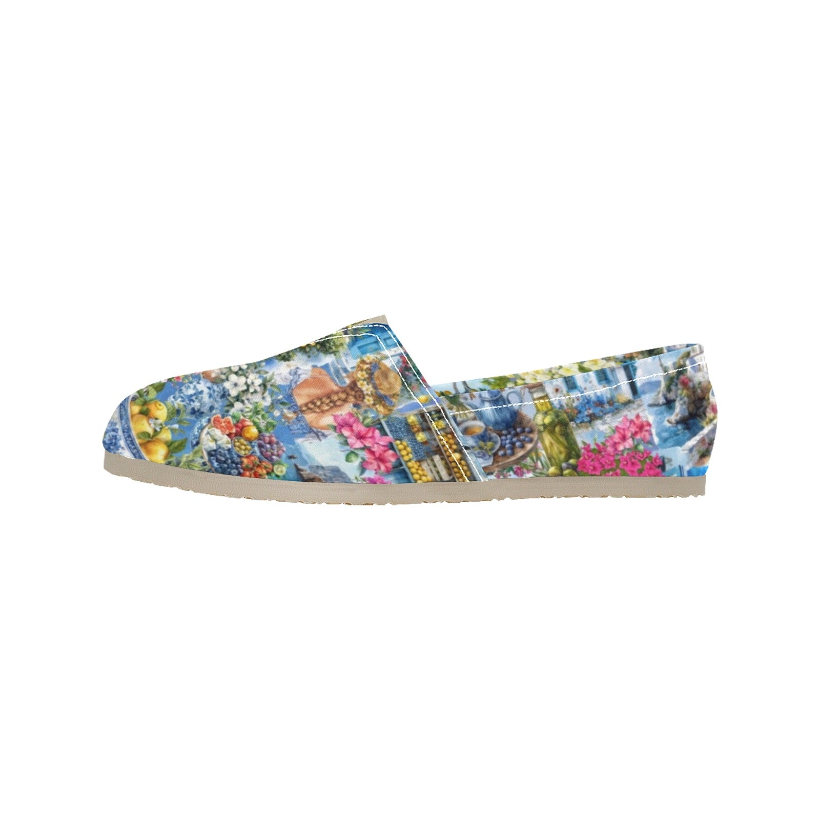 Greek Islands - Casual Canvas Slip-on Shoes