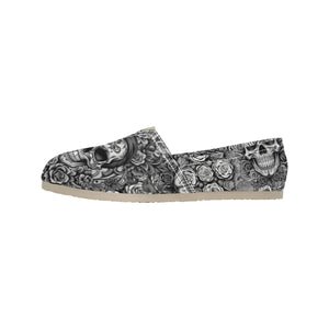 Skulls & Roses - Casual Canvas Slip-on Shoes