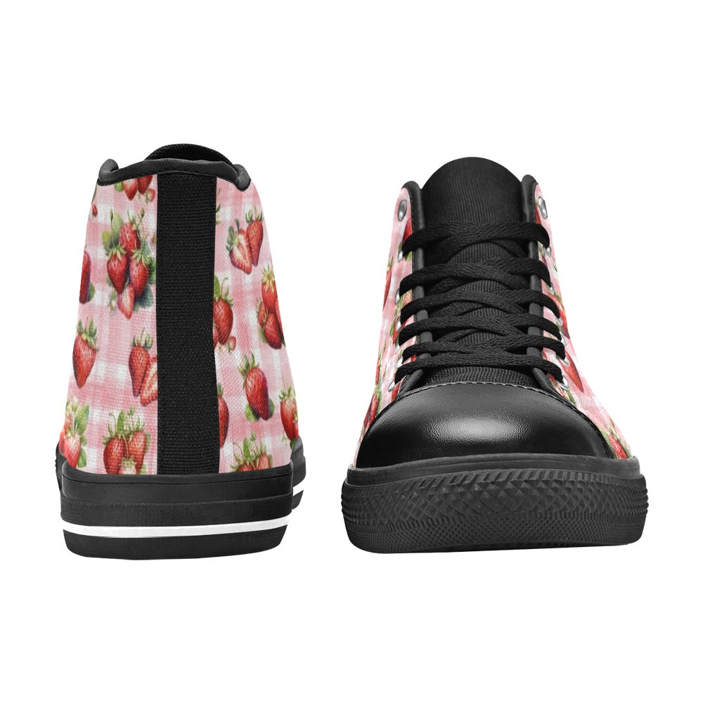 Strawberries - High Top Shoes