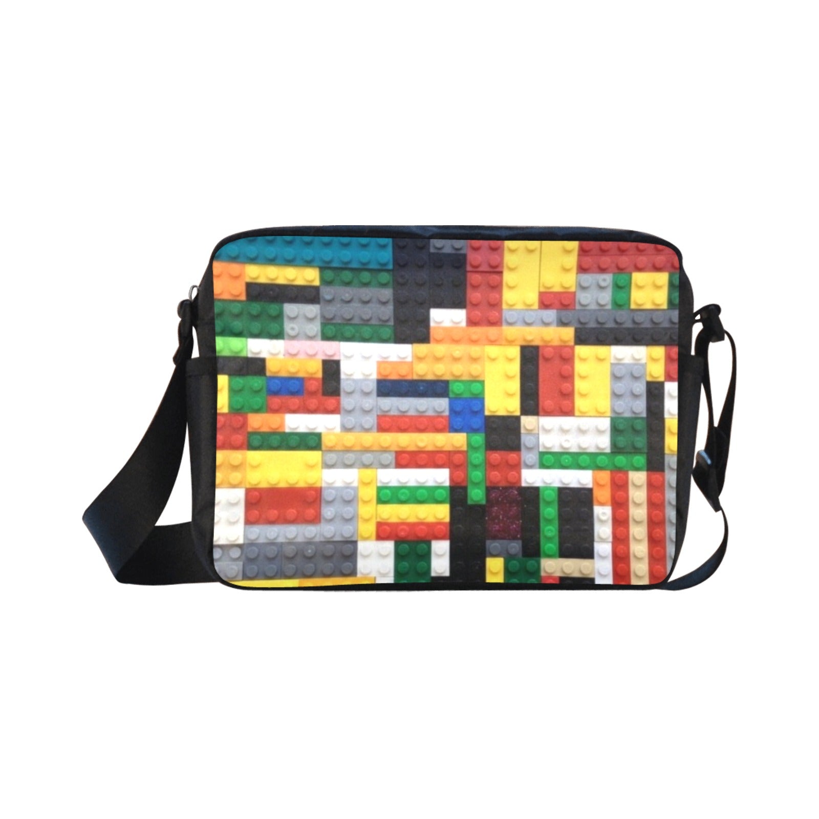 Building Blocks - One-Sided Crossbody Nylon Bag