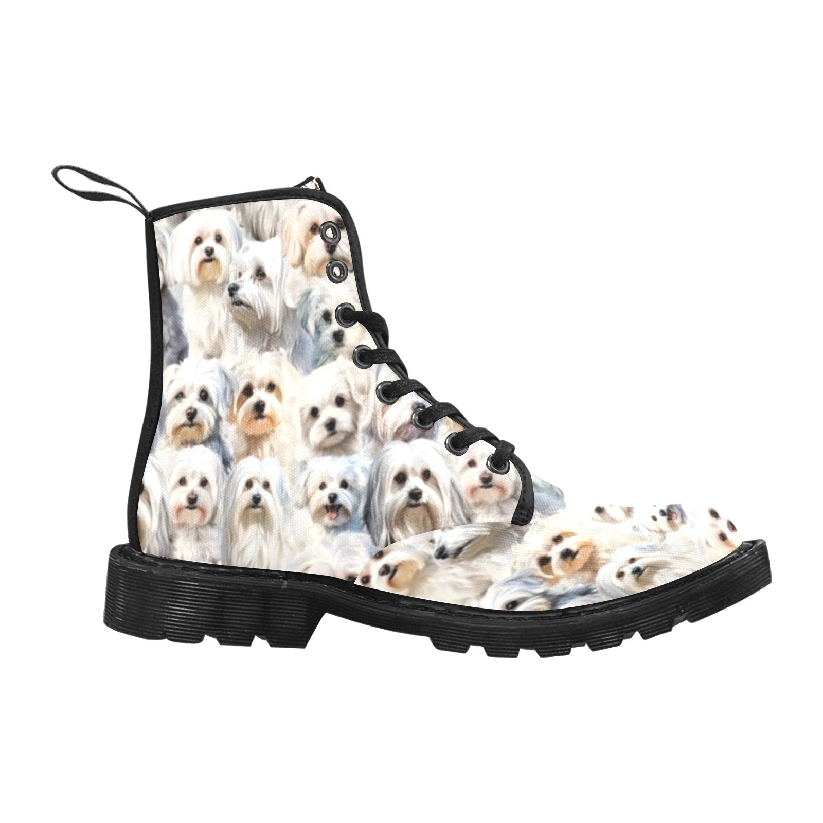 Maltese Terrier - Canvas Boots